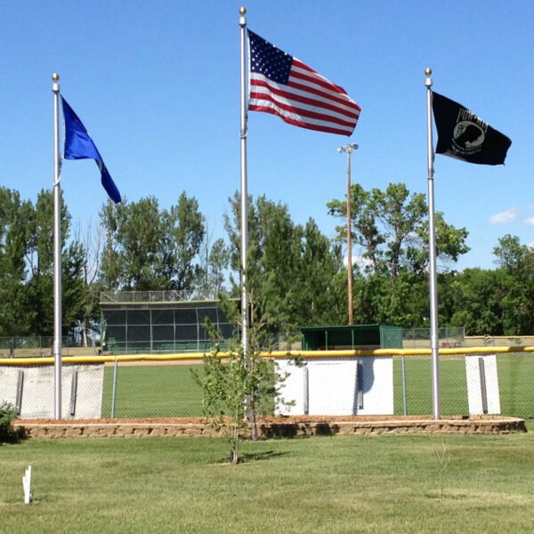 One- or two-piece Aluminum Flagpoles