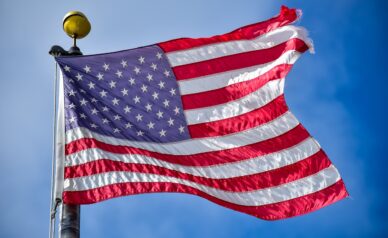 US Flag tattered
