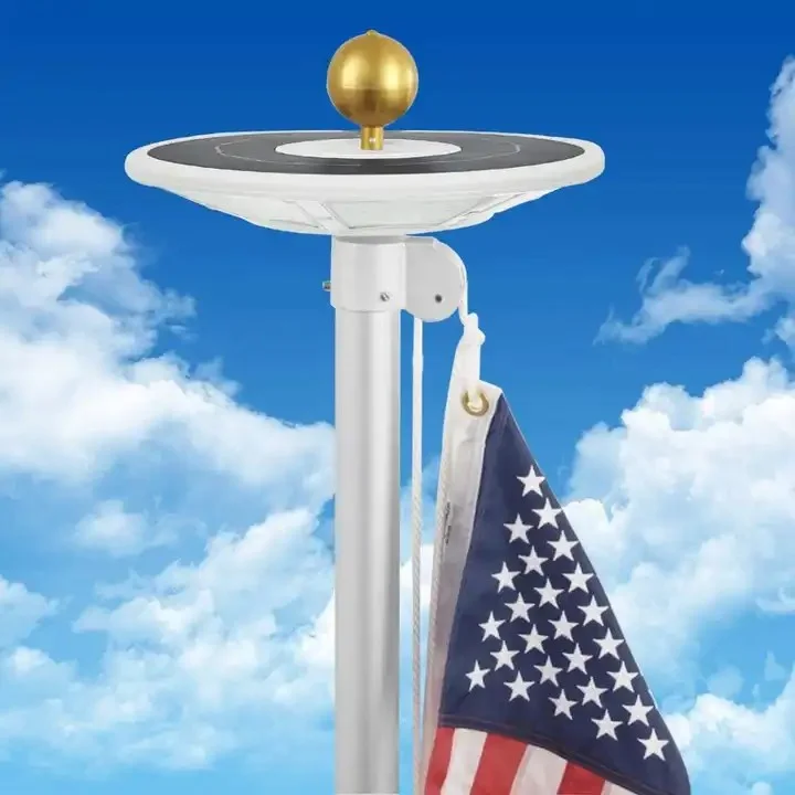 High end flagpole solar light discount