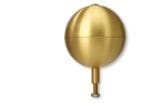 4" Heavy-Duty Aluminum Gold Ball Topper Finial - Image 2